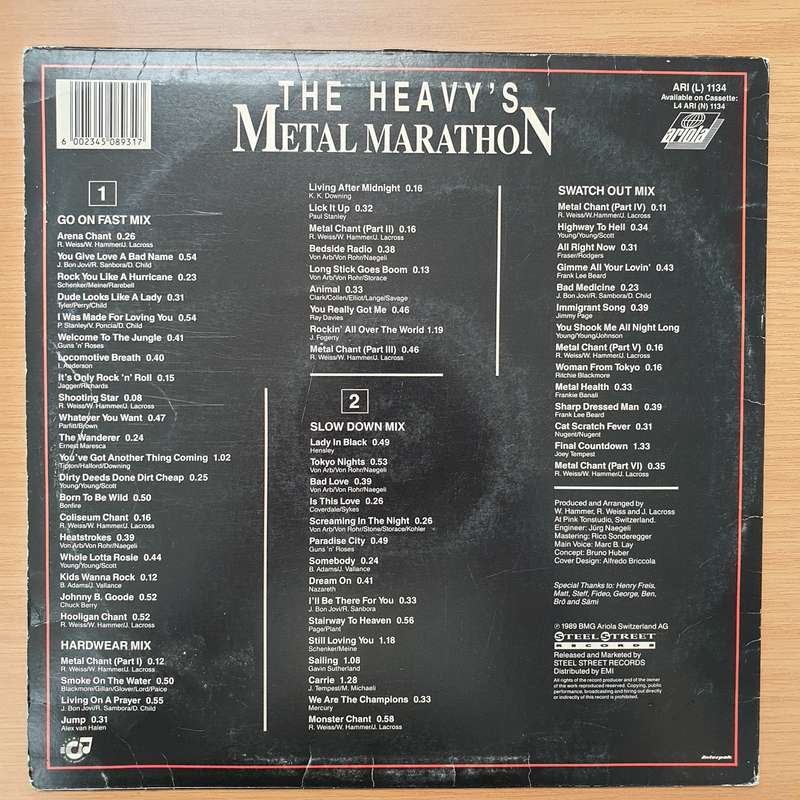 The Heavy's  Metal Marathon - Vinyl LP Record (VG)