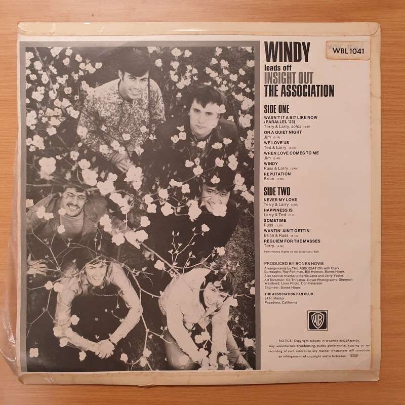 The Association  Insight Out - Vinyl LP Record - Very-Good Quality (VG)