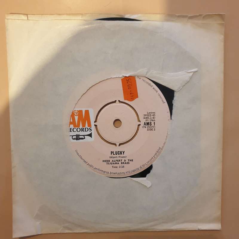 Herb Alpert  Work Song -  Vinyl 7" Record - Very-Good+ Quality (VG+)