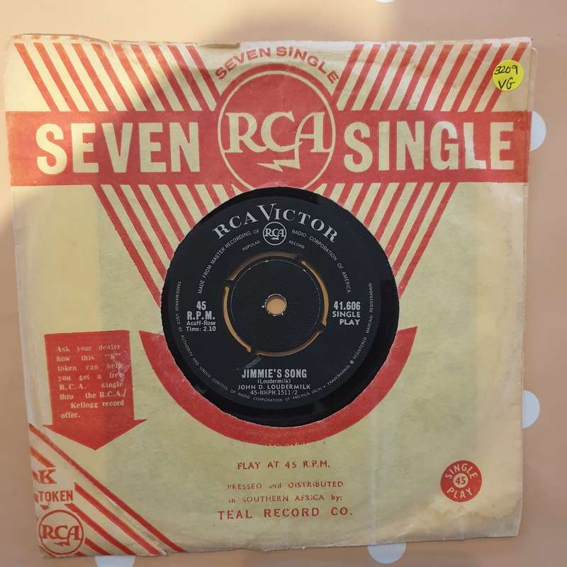 John D. Loudermilk  Blue Train (Of The Heartbreak Line) / Jimmie's Song -  Vinyl 7" Record - V...