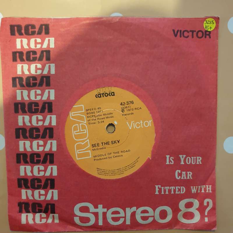 Middle Of The Road  Bottoms Up -  Vinyl 7" Record - Very-Good+ Quality (VG+)
