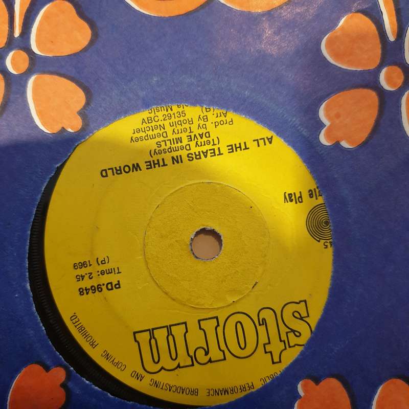 Dave Mills  Love Is A Beautiful Song/All The Tears In The World -  Vinyl 7" Record - Very-G...