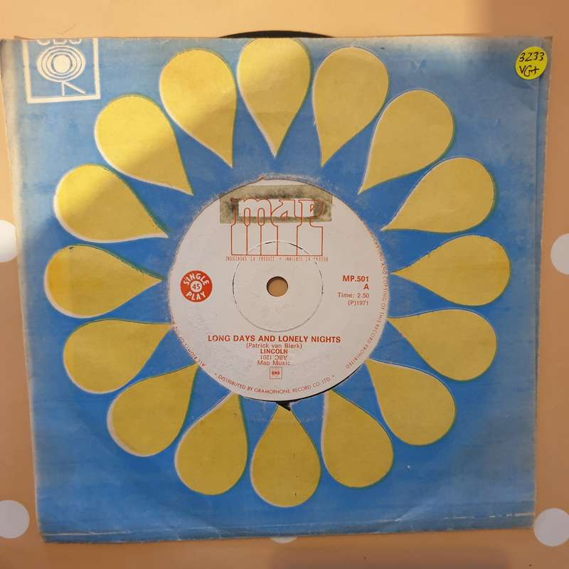 Lincoln  Long Days And Lonely Nights / I Believe - Vinyl 7" Record - Very-Good+ Quality (VG+)