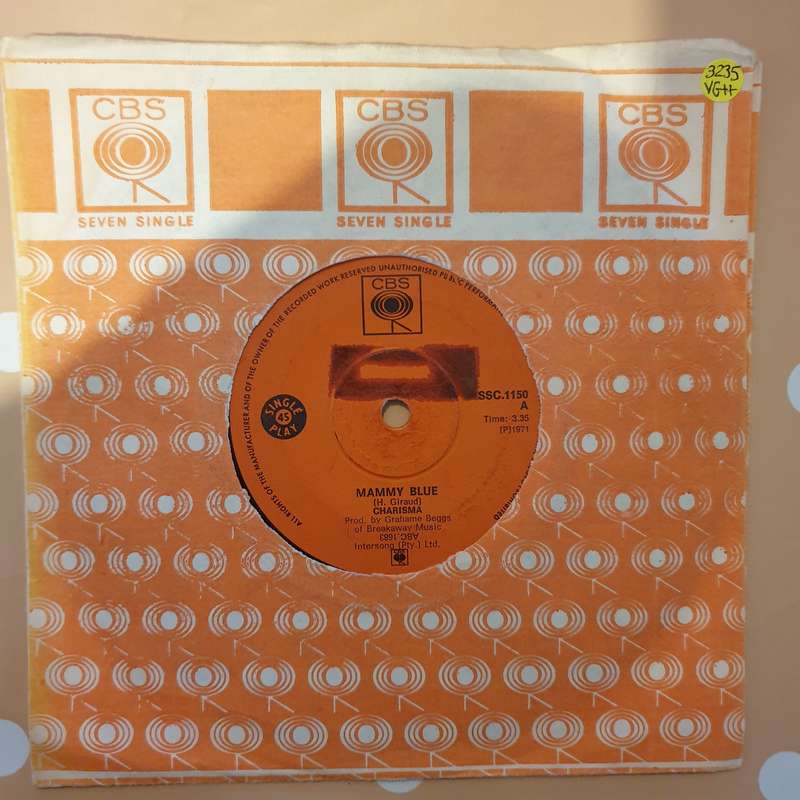 Charisma  Mammy Blue - Vinyl 7" Record - Very-Good+ Quality (VG+)