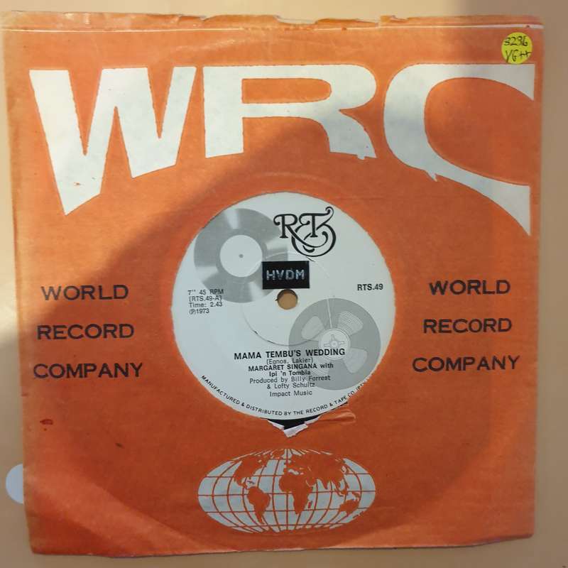 Margaret Singana With Ipi 'N Tombia  The Warrior / Mama Tembu's Wedding - Vinyl 7" Record -...