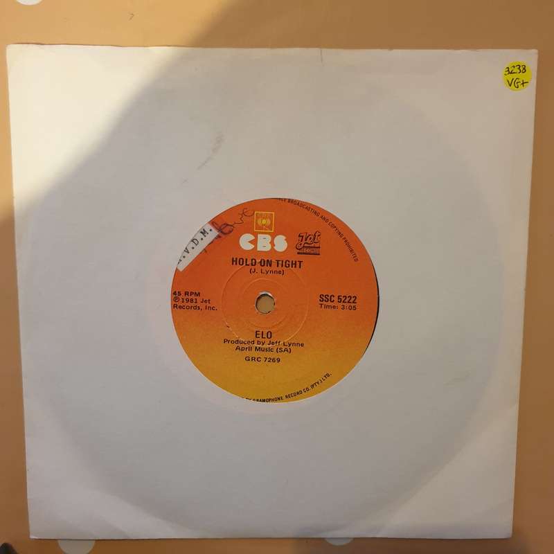 ELO  Hold On Tight - Vinyl 7" Record - Very-Good+ Quality (VG+)