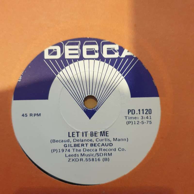 Gilbert Becaud  A Little Love And Understanding - Vinyl 7" Record - Very-Good+ Quality (VG+)