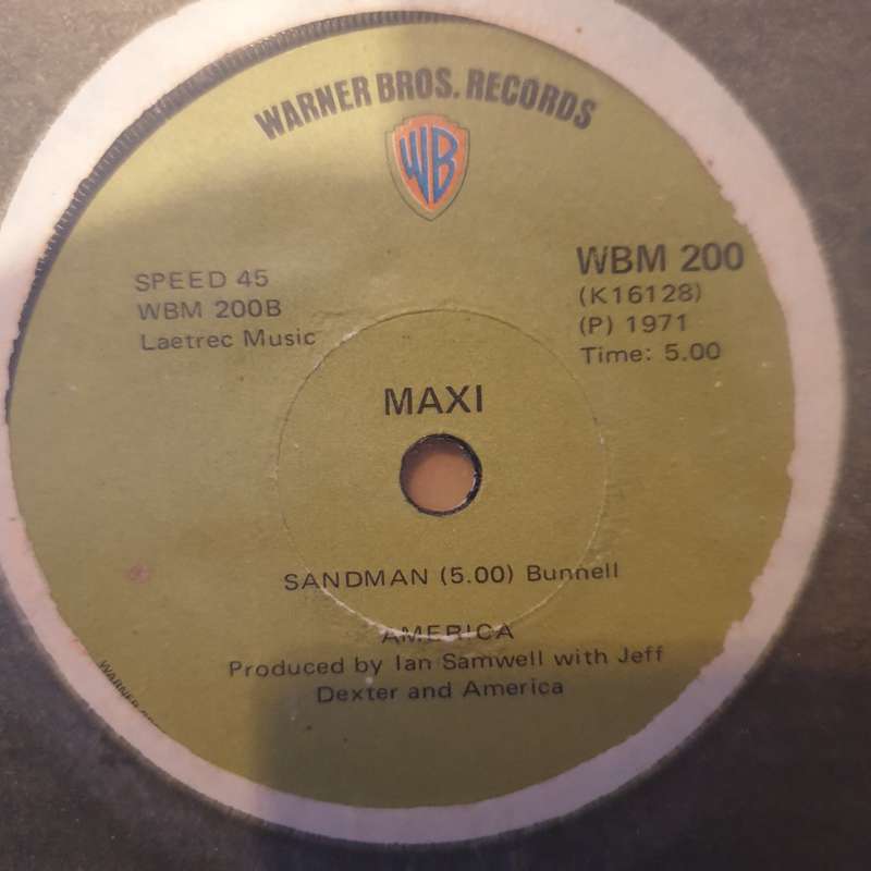 America  A Horse With No Name / Everyone I Meet Is From California / Sandman - Vinyl 7" Rec...