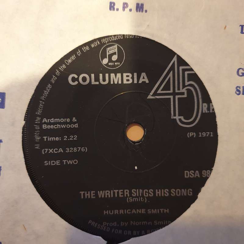 Hurricane Smith  Don't Let It Die - Vinyl 7" Record - Very-Good+ Quality (VG+)