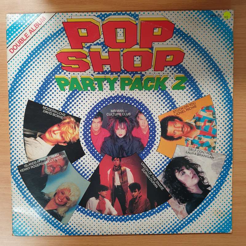 Pop Shop - Party Pack 2 - Original Artists - Double Vinyl LP Record - Very-Good Quality (VG)