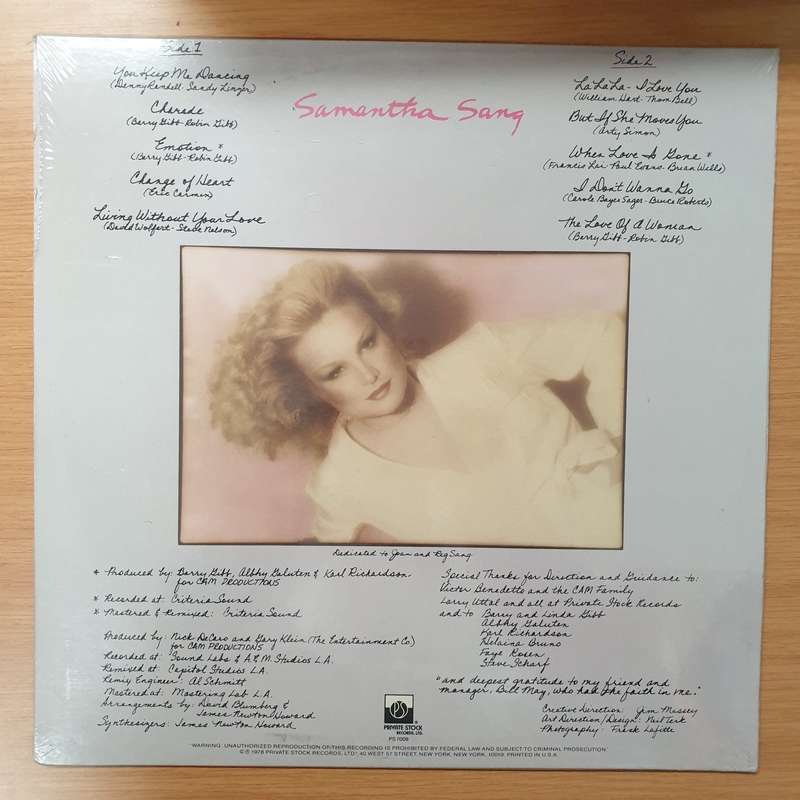 Samantha Sang  Emotion - Vinyl LP Record - Sealed