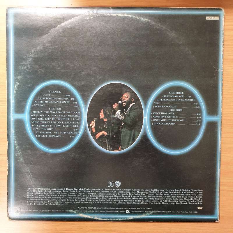 Isaac Hayes & Dionne Warwick  A Man And A Woman - Double Vinyl LP Record - Very-Good Qualit...