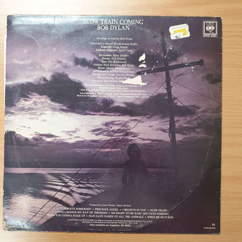 Bob Dylan - Slow Train Coming - Vinyl LP Record - Very-Good- Quality (VG-)