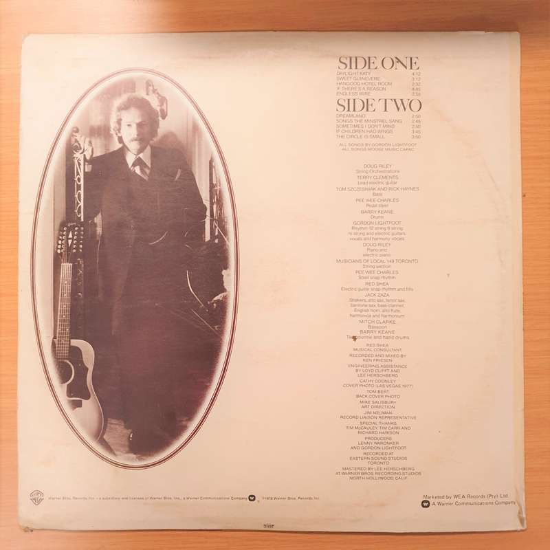 Gordon Lightfoot  Endless Wire - Vinyl LP Record - Very-Good+ Quality (VG+)