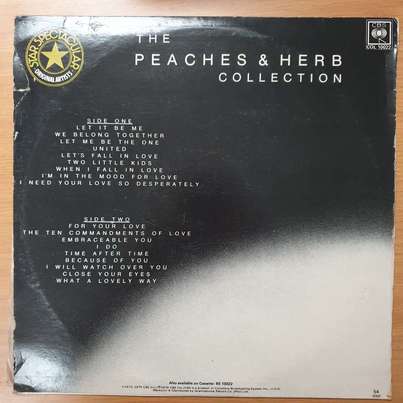 Peaches & Herb  Collection - Vinyl LP Record - Very-Good+ Quality (VG+)
