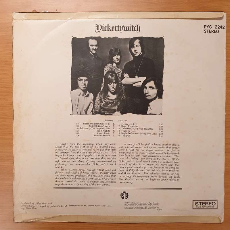 Pickettywitch  Pickettywitch - Vinyl LP Record - Very-Good+ Quality (VG+)