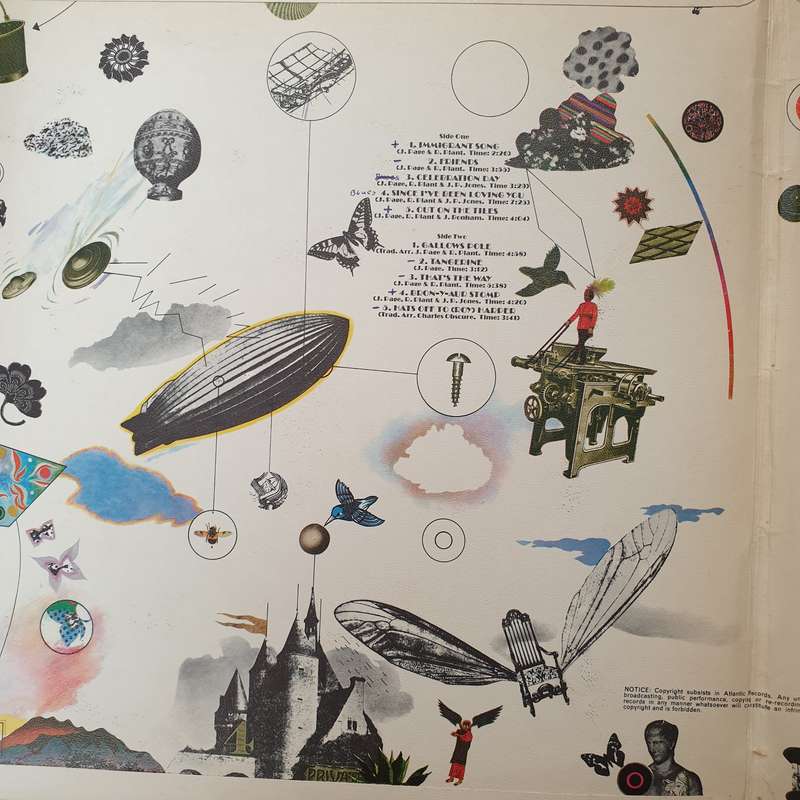 Led Zeppelin  Led Zeppelin III - Vinyl LP Record - Very-Good+ Quality (VG+)
