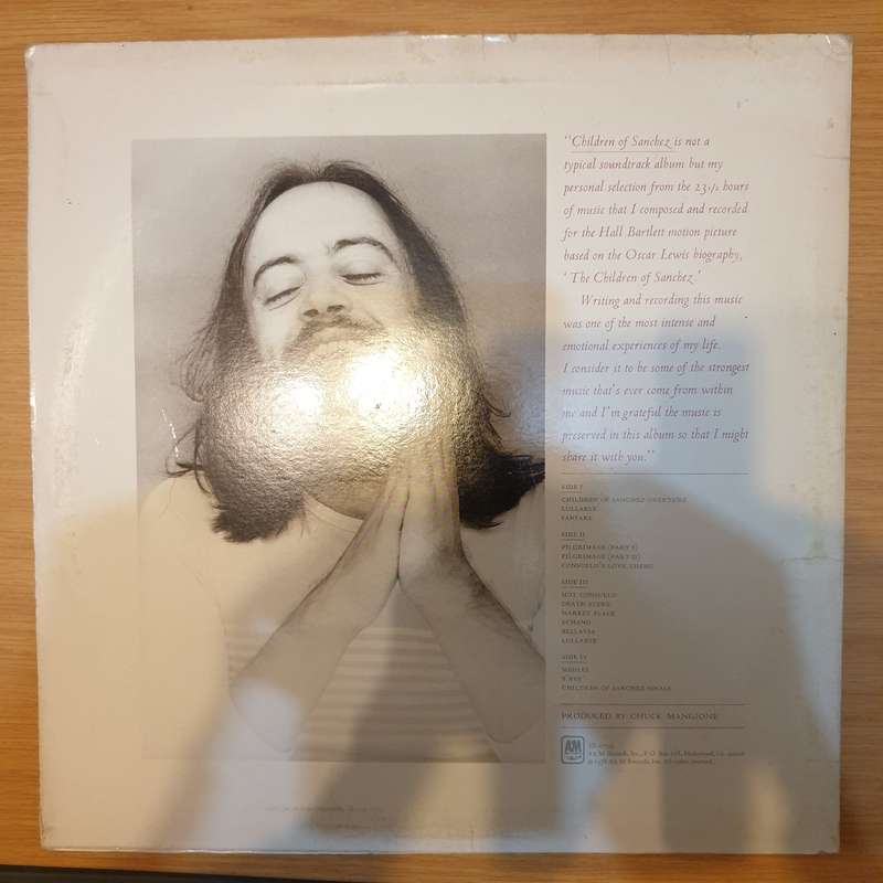 Chuck Mangione  Children Of Sanchez  - Double Vinyl LP Record - Very-Good+ Quality (VG+)