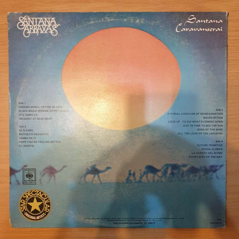 Santana  Abraxas Plus Caravanserai - Double Vinyl LP Record - Very-Good+ Quality (VG+)
