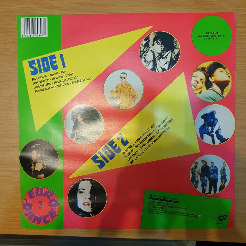 1991 Euro Dance Too - Vinyl LP Record - Very-Good+ Quality (VG+)