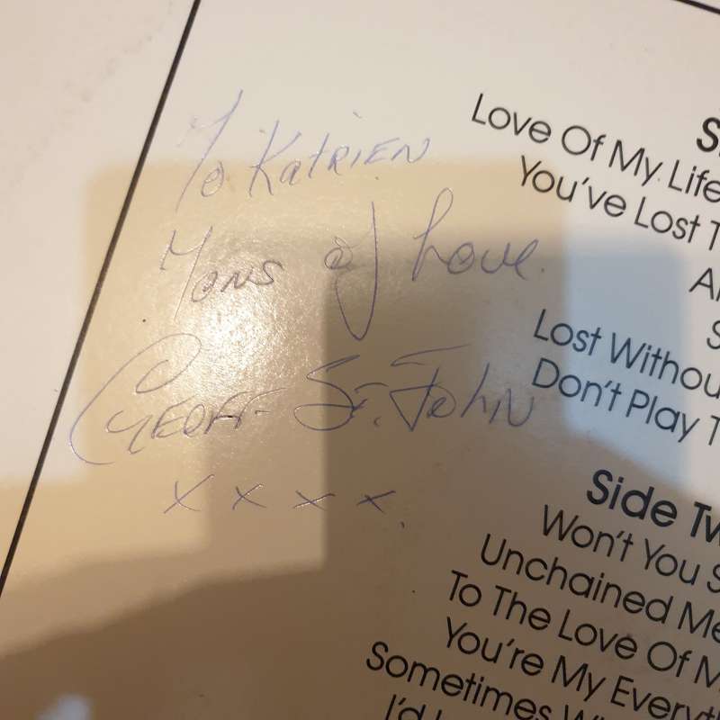 Geoff St John  Love Of My Life, Love Of My Dreams (Very Rare SA) - Also Autographed - Vinyl...
