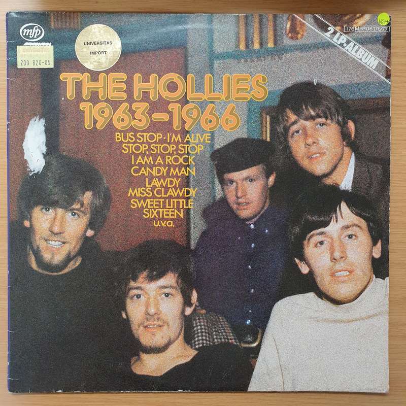 The Hollies  1963-1966  - Double Vinyl LP Record - Very-Good+ Quality (VG+)