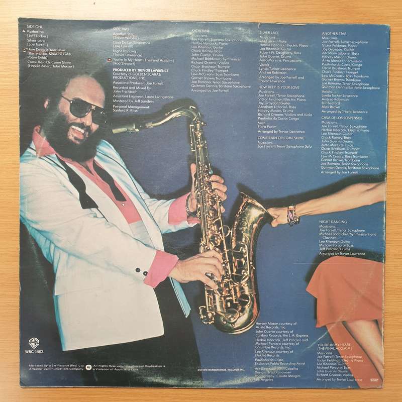 Joe Farrell  Night Dancing - Vinyl LP Record - Very-Good+ Quality (VG+)