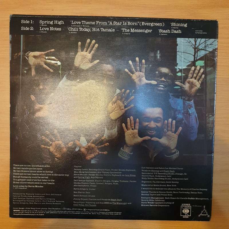 Ramsey Lewis  Love Notes - Vinyl LP Record - Very-Good+ Quality (VG+)