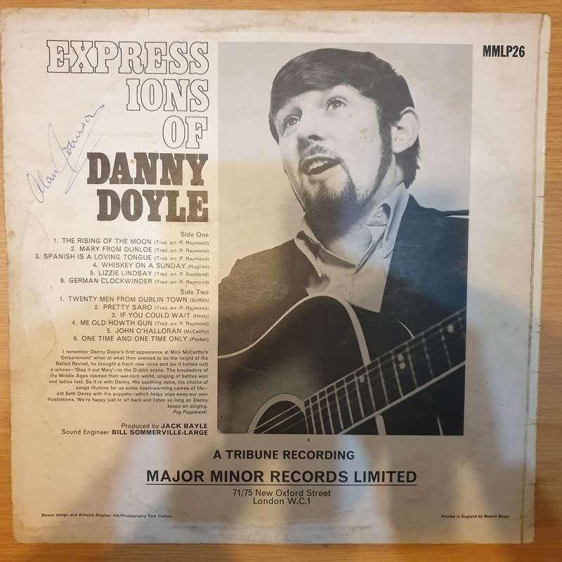 Danny Doyle  Expressions Of - Vinyl LP Record - Very-Good+ Quality (VG+)