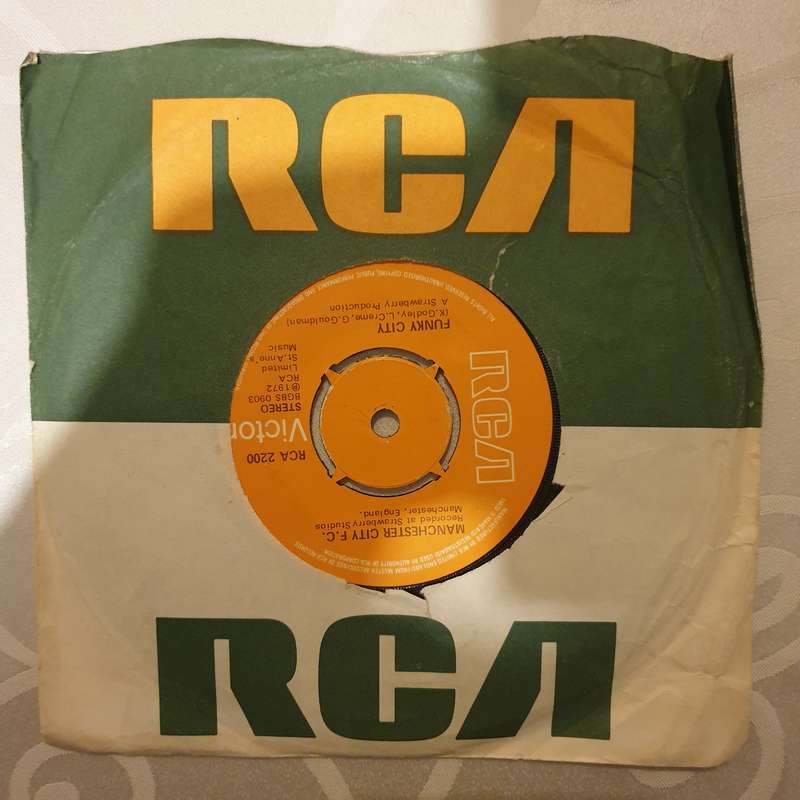 Manchester City F.C.  Boys In Blue - Vinyl 7" Record - Very-Good+ Quality (VG+)