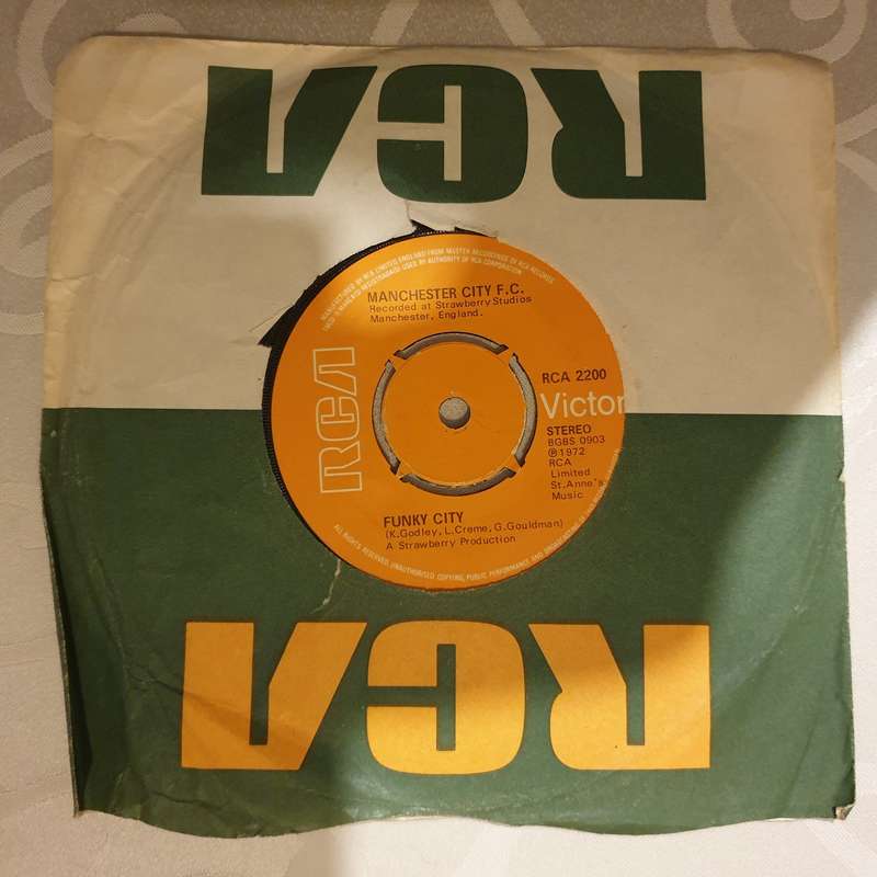 Manchester City F.C.  Boys In Blue - Vinyl 7" Record - Very-Good+ Quality (VG+)