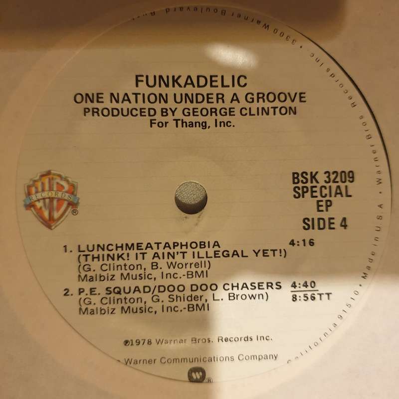 Funkadelic  One Nation Under A Groove EP Side 3/4  - Vinyl 7" Record - Very-Good+ Quality (...