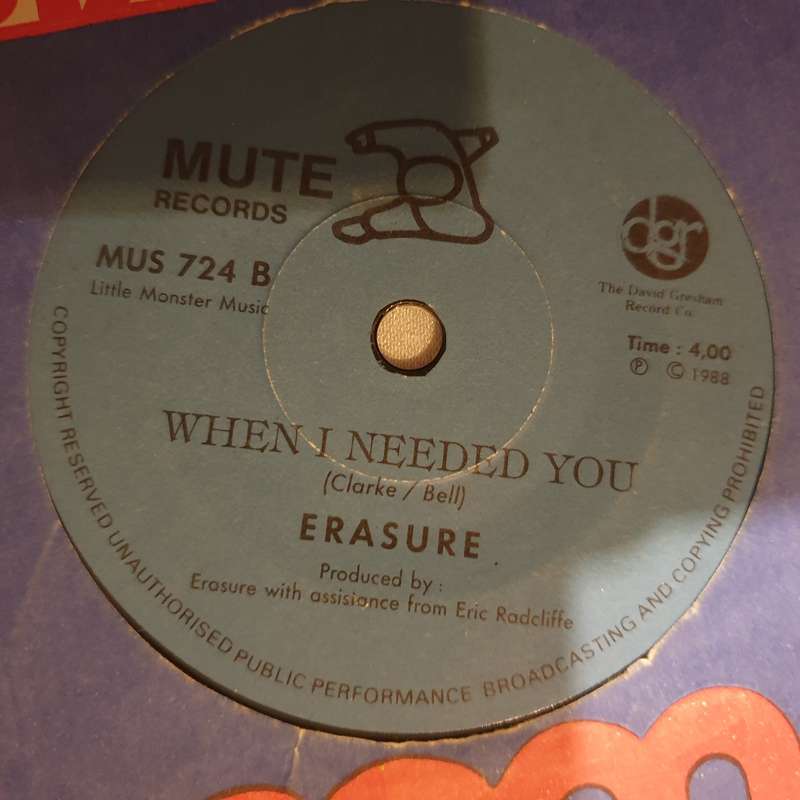 Erasure  Ship Of Fools  - Vinyl 7" Record - Very-Good+ Quality (VG+)