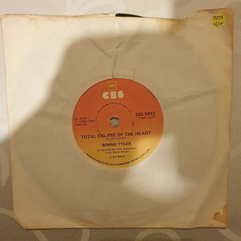 Bonnie Tyler  Total Eclipse Of The Heart  - Vinyl 7" Record - Very-Good+ Quality (VG+)