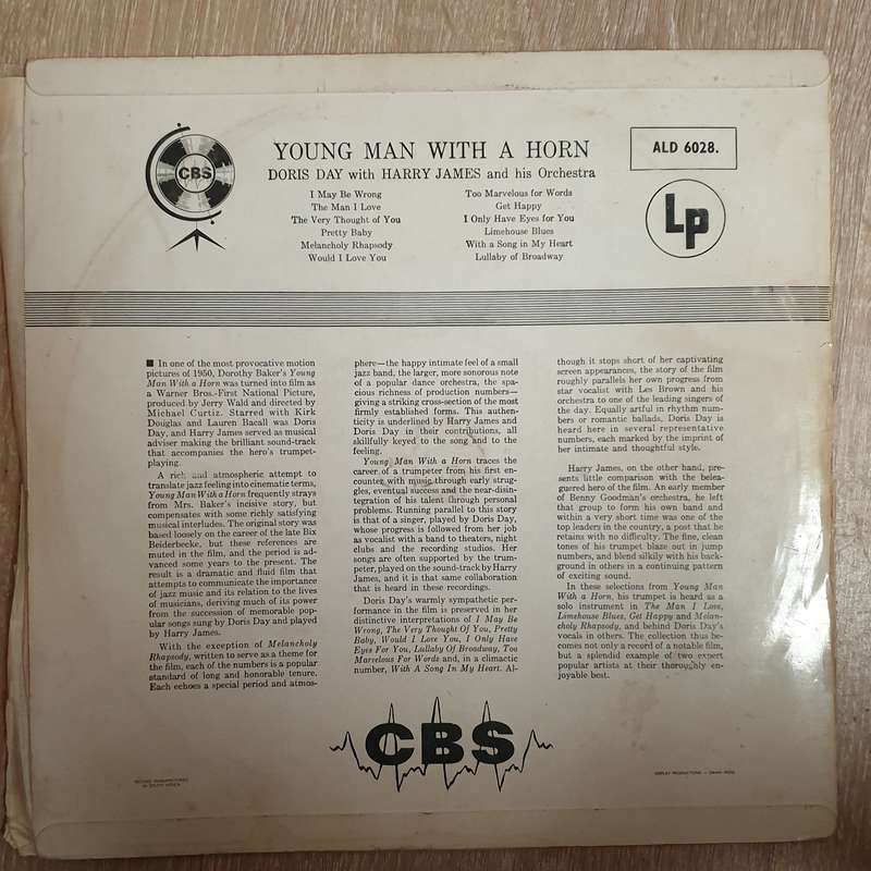 Young Man With A Horn - Doris Day And Harry James - Vinyl LP Record - Opened  - Very-Good- Qualit...