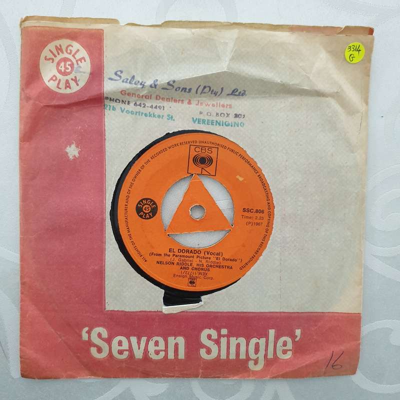 Nelson Riddle - El Dorado - Vinyl 7" Record - Good Quality (G)
