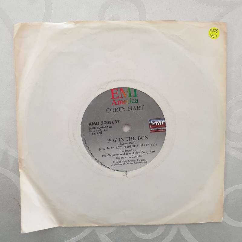 Corey Hart  Boy In The Box - Vinyl 7" Record - Very-Good+ Quality (VG+)