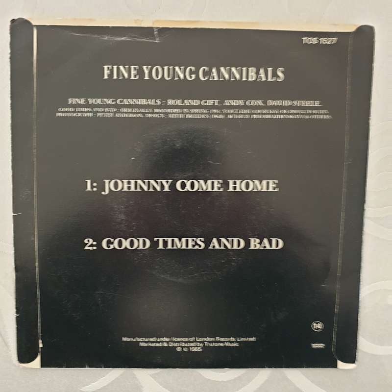Fine Young Cannibals  Johnny Come Home  - Vinyl 7" Record - Opened  - Very-Good Quality (VG)