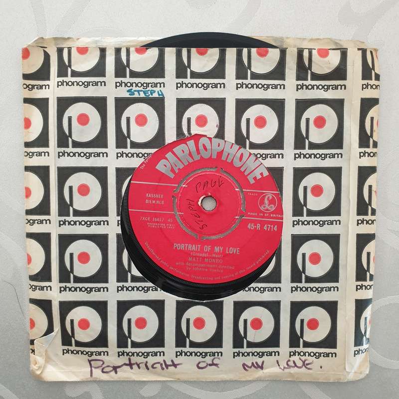 Matt Monro  Portrait Of My Love - Vinyl 7" Record - Good Quality (G)