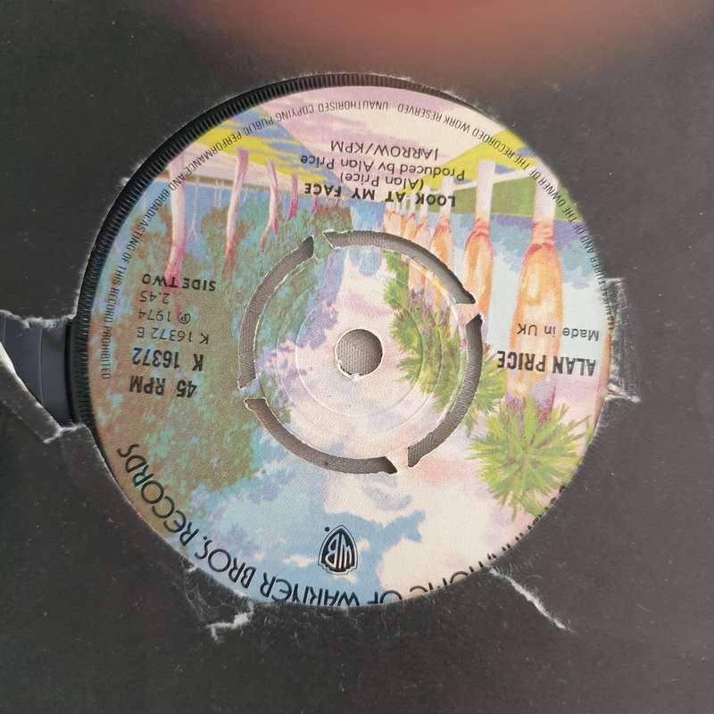 Alan Price  Jarrow Song - Vinyl 7" Record - Very-Good+ Quality (VG+)