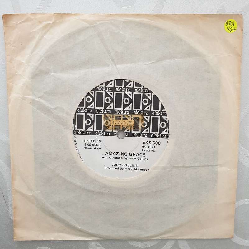 Judy Collins  Amazing Grace - Vinyl 7" Record - Very-Good+ Quality (VG+)