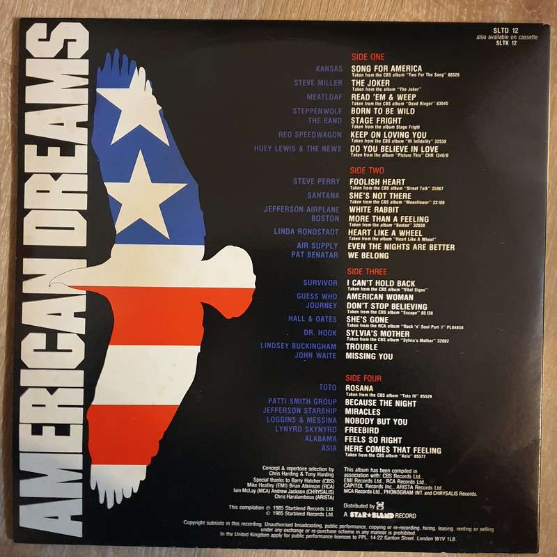 American Dreams  Double Vinyl LP Record - Very-Good+ Quality (VG+)