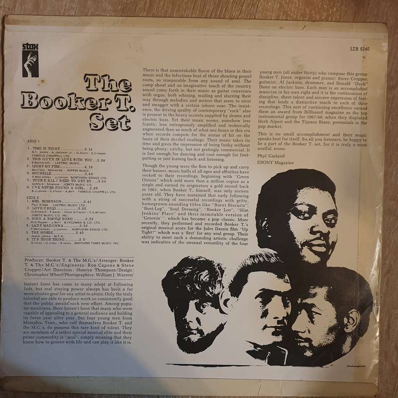 Booker T & The MG's  The Booker T. Set - Vinyl LP Record - Good+ Quality (G+)