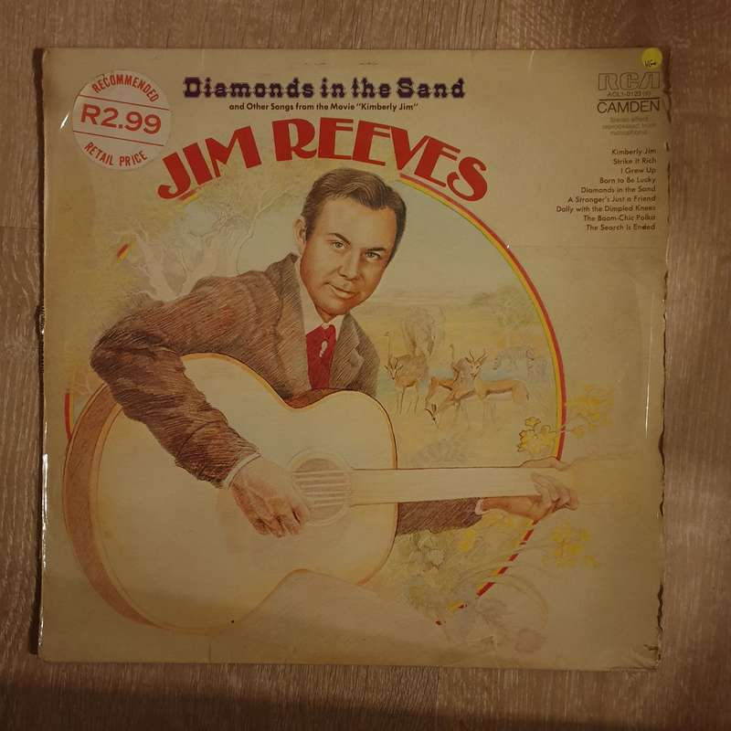 Jim Reeves  Diamonds In The Sand - Vinyl LP Record - Very-Good+ Quality (VG+)
