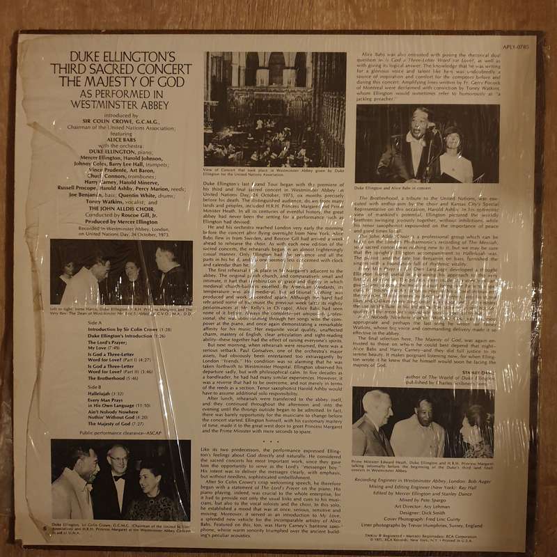 Duke Ellington And His Orchestra  Duke Ellington's Third Sacred Concert - As Performed In W...