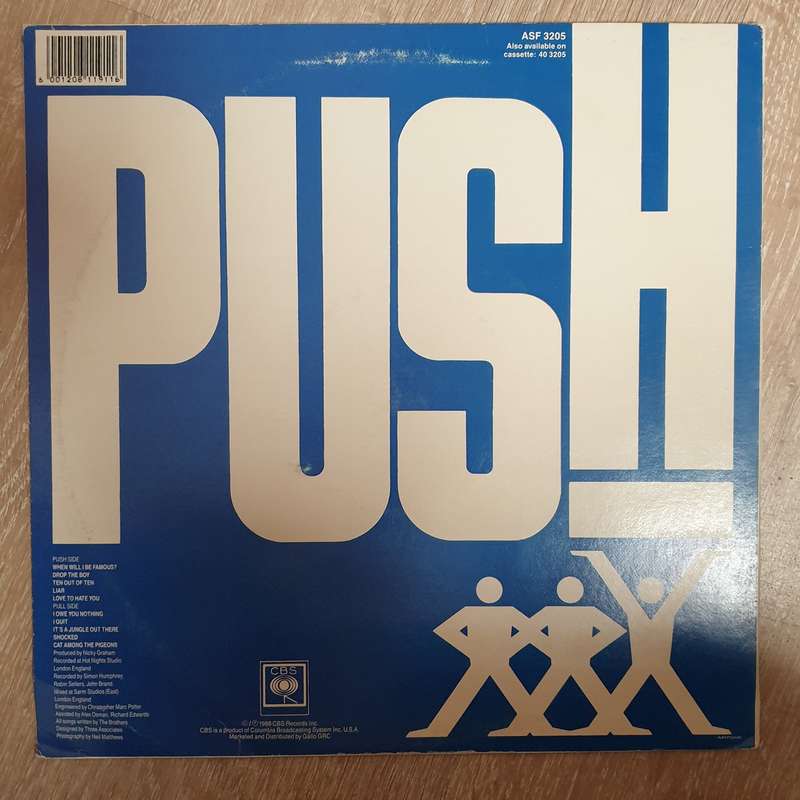 Bros - Push - Vinyl LP Record - Very-Good+ Quality (VG+)