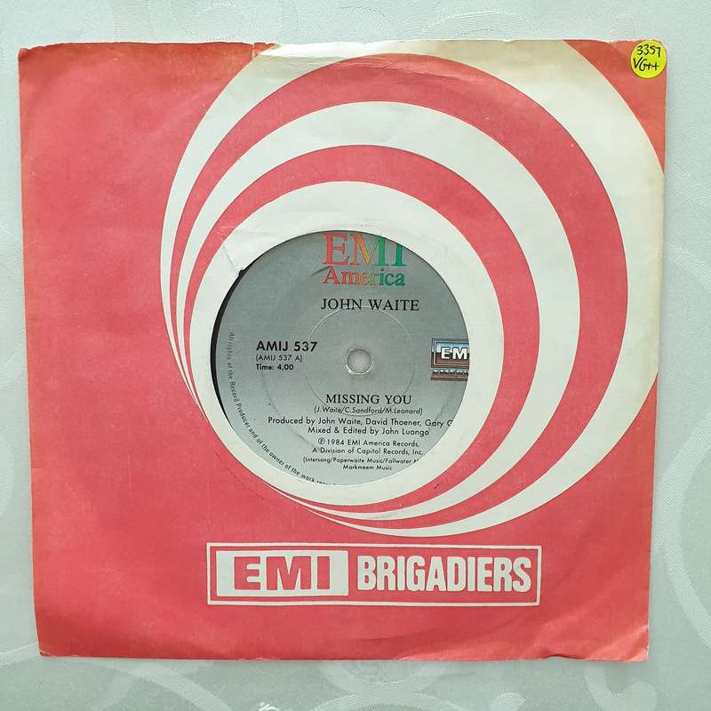 John Waite  Missing You - Vinyl 7" Record - Very-Good+ Quality (VG+)