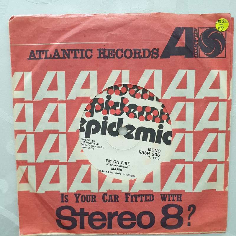 Maria  I'm On Fire - Vinyl 7" Record - Very-Good- Quality (VG-)