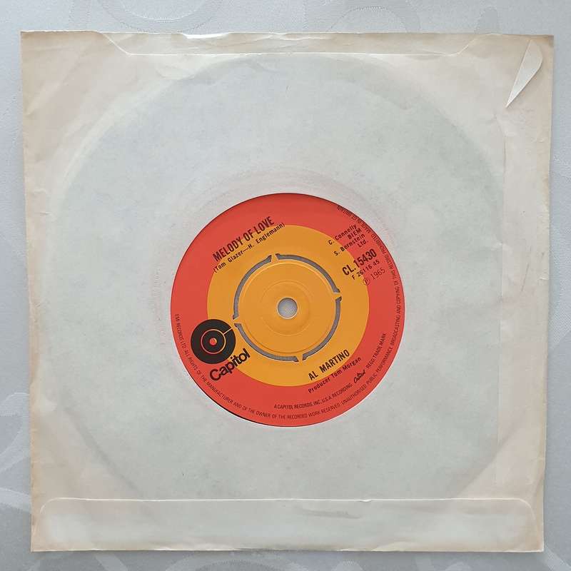 Al Martino  Spanish Eyes - Vinyl 7" Record - Very-Good+ Quality (VG+)