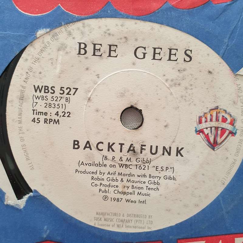 Bee Gees  You Win Again / Backtafunk - Vinyl 7" Record - Very-Good+ Quality (VG+)